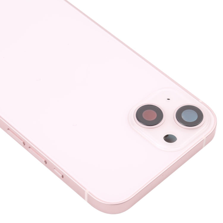For iPhone 13 Battery Back Cover with Side Keys & Card Tray & Power + Volume Flex Cable & Wireless Charging Module(Pink) - Back Cover by PMC TechLife | Online Shopping South Africa | PMC TechLife | Buy Now Pay Later Mobicred