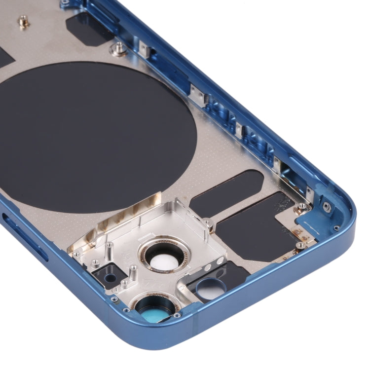 Back Housing Cover with SIM Card Tray & Side  Keys & Camera Lens for iPhone 13 Mini(Blue) - Back Cover by PMC TechLife | Online Shopping South Africa | PMC TechLife