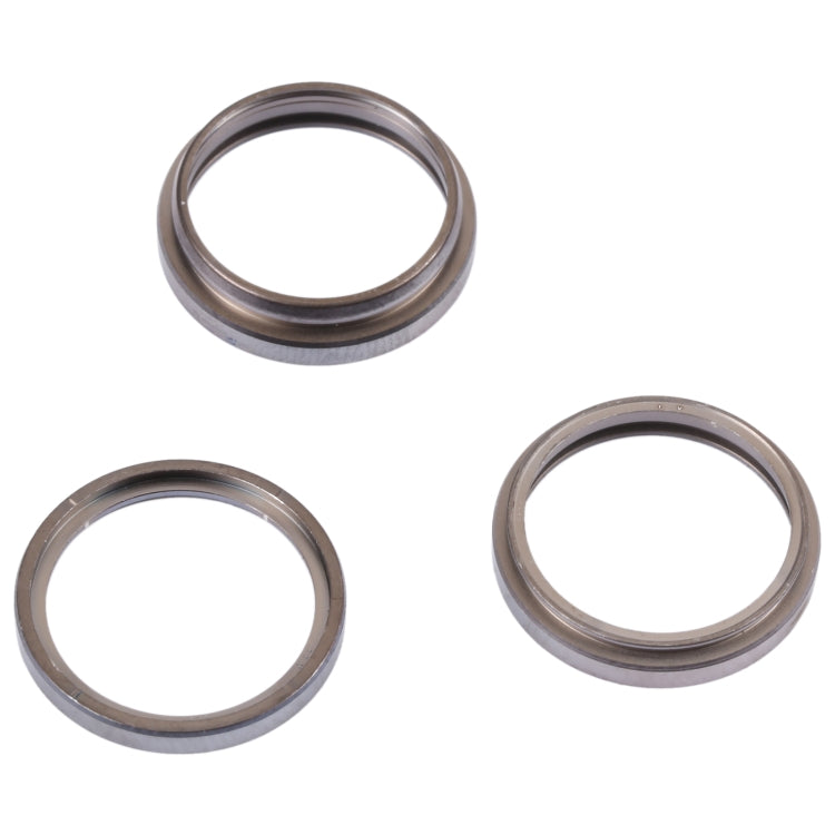 For iPhone 14 Pro Max 3PCS Rear Camera Glass Lens Metal Outside Protector Hoop Ring(Deep Purple) - Camera Series by PMC TechLife | Online Shopping South Africa | PMC TechLife | Buy Now Pay Later Mobicred