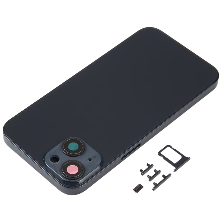 For iPhone 14 Battery Back Cover with Middle Frame / Side Keys(Black) -  by PMC TechLife | Online Shopping South Africa | PMC TechLife
