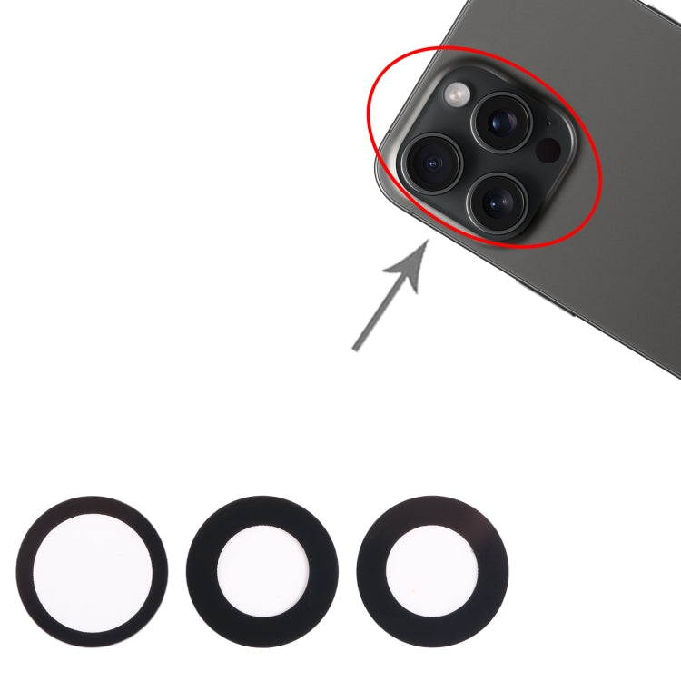For iPhone 15 Pro Max 3 in 1 Back Camera Lens - Camera Series by PMC TechLife | Online Shopping South Africa | PMC TechLife | Buy Now Pay Later Mobicred