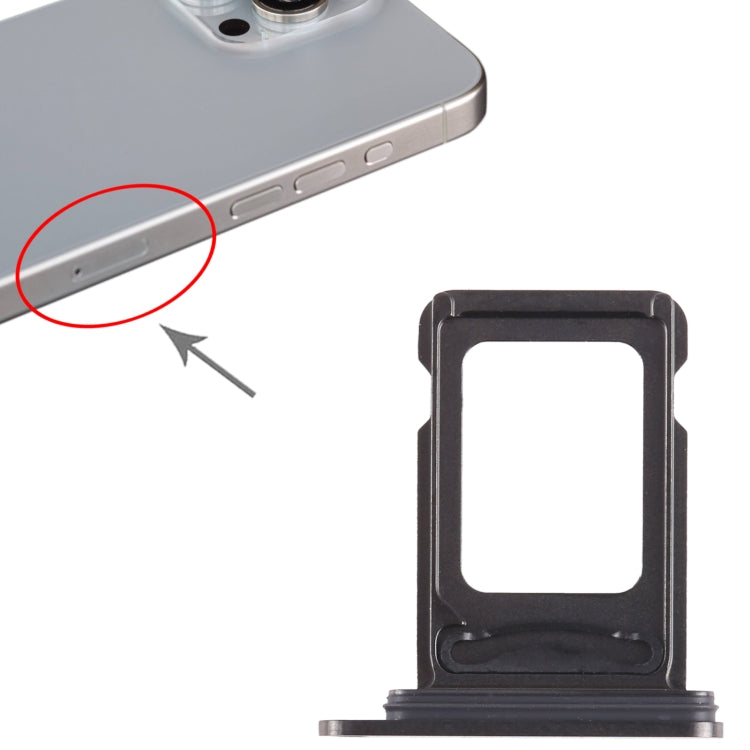 For iPhone 15 Pro SIM + SIM Card Tray (Black) - free shipping - PMC TechLife - Order now!