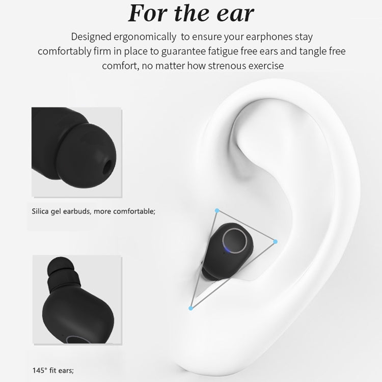 Q1 TWS Bluetooth 5.0 Binaural Stereo Wireless Sports Bluetooth Earphone(Black) - TWS Earphone by PMC Jewellery | Online Shopping South Africa | PMC Jewellery