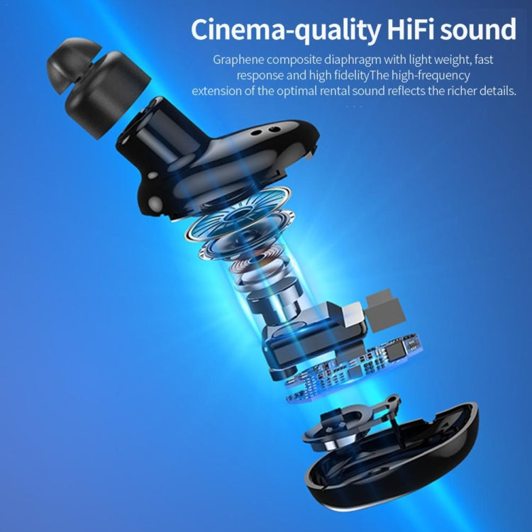 V21 Mini Single Ear Stereo Bluetooth V5.0 Wireless Earphones with Charging Box(White) - Bluetooth Earphone by PMC TechLife | Online Shopping South Africa | PMC TechLife