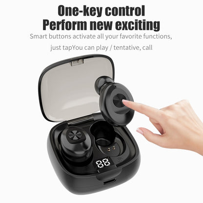 XG-8 TWS Digital Display Touch Bluetooth Earphone with Magnetic Charging Box(Black) - TWS Earphone by PMC Jewellery | Online Shopping South Africa | PMC Jewellery