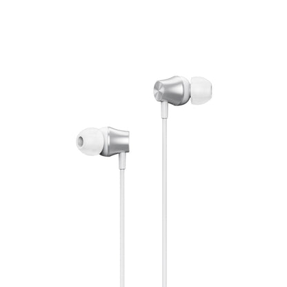 REMAX RM-202 In-Ear Stereo Metal Music Earphone with Wire Control + MIC, Support Hands-free(Silver) - Normal Style Earphone by REMAX | Online Shopping South Africa | PMC Jewellery