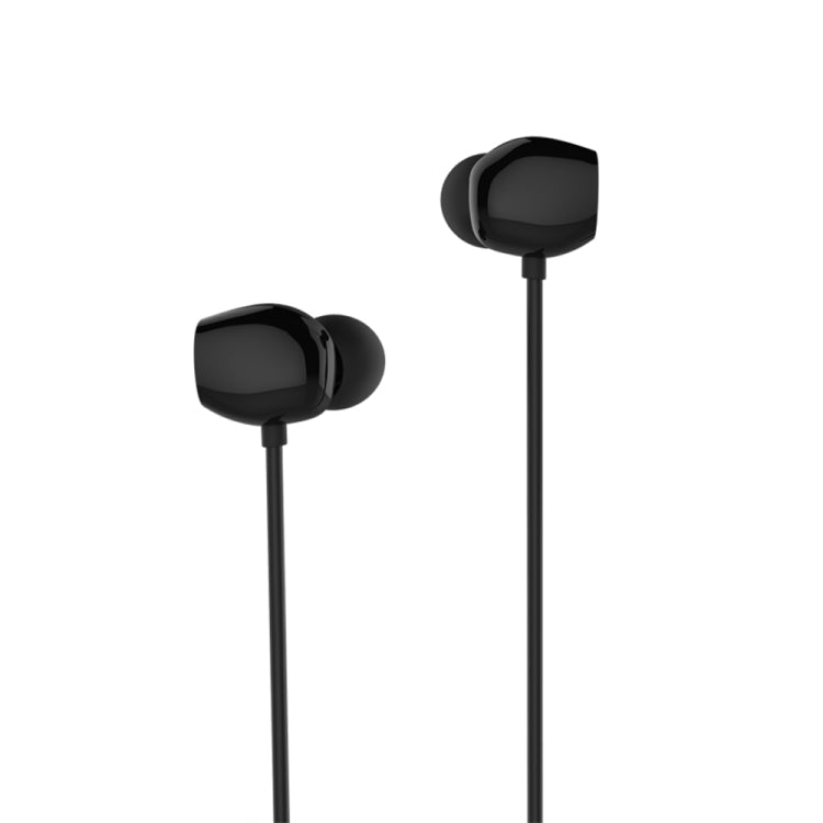 REMAX RM-550 3.5mm Gold Pin In-Ear Stereo Music Earphone with Wire Control + MIC, Support Hands-free (Black) - Normal Style Earphone by REMAX | Online Shopping South Africa | PMC Jewellery