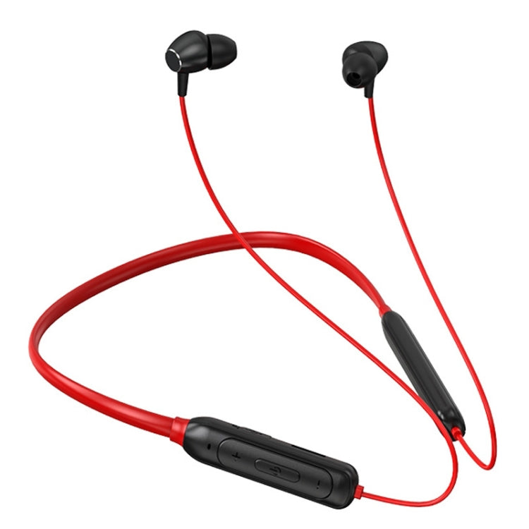 M61 Bluetooth 5.1 Business Sport Magnetic Metal Stereo Neck-mounted Bluetooth Earphone(Red) - Neck-mounted Earphone by PMC Jewellery | Online Shopping South Africa | PMC Jewellery