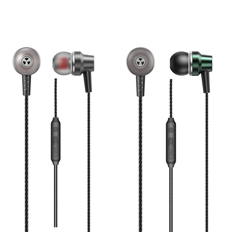 WK YA03 Youpin Series 3.5mm Interface In-Ear HIFI Stereo Wired Call Music Earphone, Length: 1.2m (Black) - In Ear Wired Earphone by WK | Online Shopping South Africa | PMC Jewellery