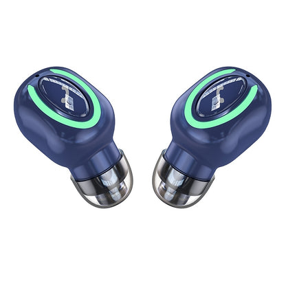 M9 Bluetooth 5.1 Business Style In-ear Stereo Wireless Bluetooth Earphone(Blue) - Bluetooth Earphone by PMC Jewellery | Online Shopping South Africa | PMC Jewellery