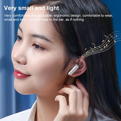 V9 Mirror Noodle Wireless Bluetooth Earphone with Charging Compartment (White) - Bluetooth Earphone by PMC Jewellery | Online Shopping South Africa | PMC Jewellery