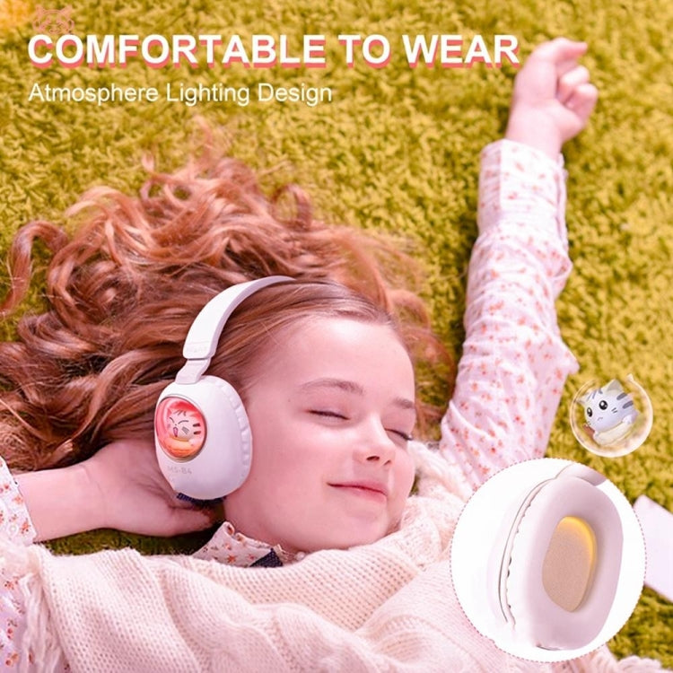 B4 RGB Cartoon Stereo Headset Wireless Bluetooth Headphones (Blue) - Headset & Headphone by PMC TechLife | Online Shopping South Africa | PMC TechLife