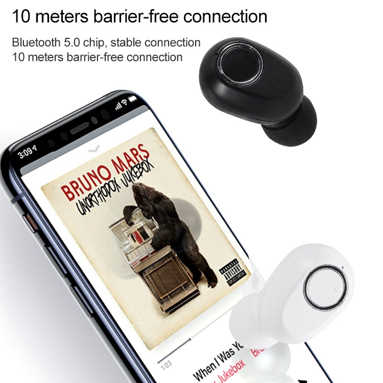 DT-13 Wireless Two Ear Bluetooth Headset Supports Touch & Smart Magnetic Charging(White) - Bluetooth Earphone by PMC TechLife | Online Shopping South Africa | PMC TechLife