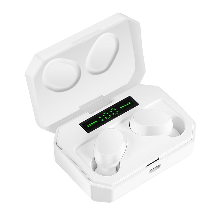 DT-14 Wireless Two Ear Bluetooth Headset Supports Touch & Smart Magnetic Charging & Power On Automatic Pairing(White) - Bluetooth Earphone by PMC TechLife | Online Shopping South Africa | PMC TechLife