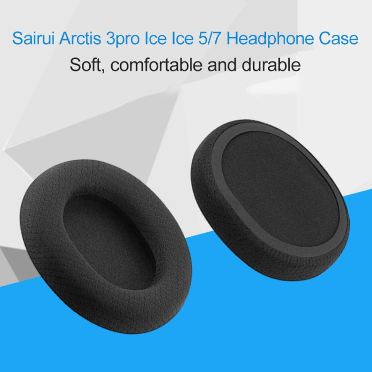 1 Pair Leather Sponge Protective Case for Steelseries Arctis 3 Pro  / Ice 5 / Ice 7 Headphone (White) - Earmuff & Pad by PMC TechLife | Online Shopping South Africa | PMC TechLife