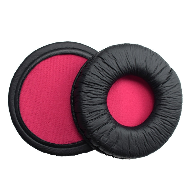 2 PCS For SONY MDR-V55 Earphone Cushion Leather Cover Earmuffs Replacement Earpads (Red) - Earmuff & Pad by PMC Jewellery | Online Shopping South Africa | PMC Jewellery