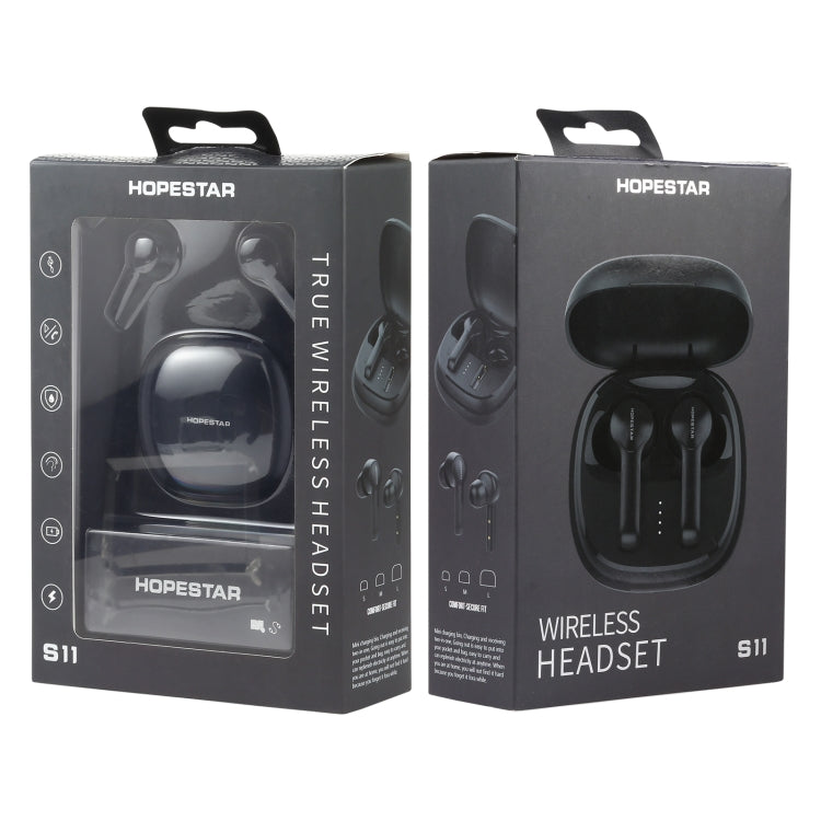 HOPESTAR S11 Bluetooth 5.0 True Wireless Bluetooth Earphone (Black) - TWS Earphone by HOPESTAR | Online Shopping South Africa | PMC TechLife | Buy Now Pay Later Mobicred