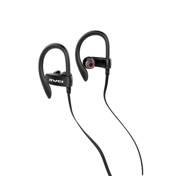 AWEI ES-160I HIFI Hanging Music Earphone (Black) - Normal Style Earphone by awei | Online Shopping South Africa | PMC Jewellery | Buy Now Pay Later Mobicred