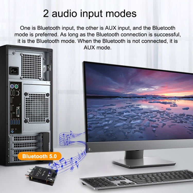 ZK-502T Bluetooth 5.0 50W x 2 Wireless TPA3116D2 Stereo HiFi Class D Amplifier Board Stereo Audio Amp Amplificador - Other Accessories by PMC TechLife | Online Shopping South Africa | PMC TechLife | Buy Now Pay Later Mobicred