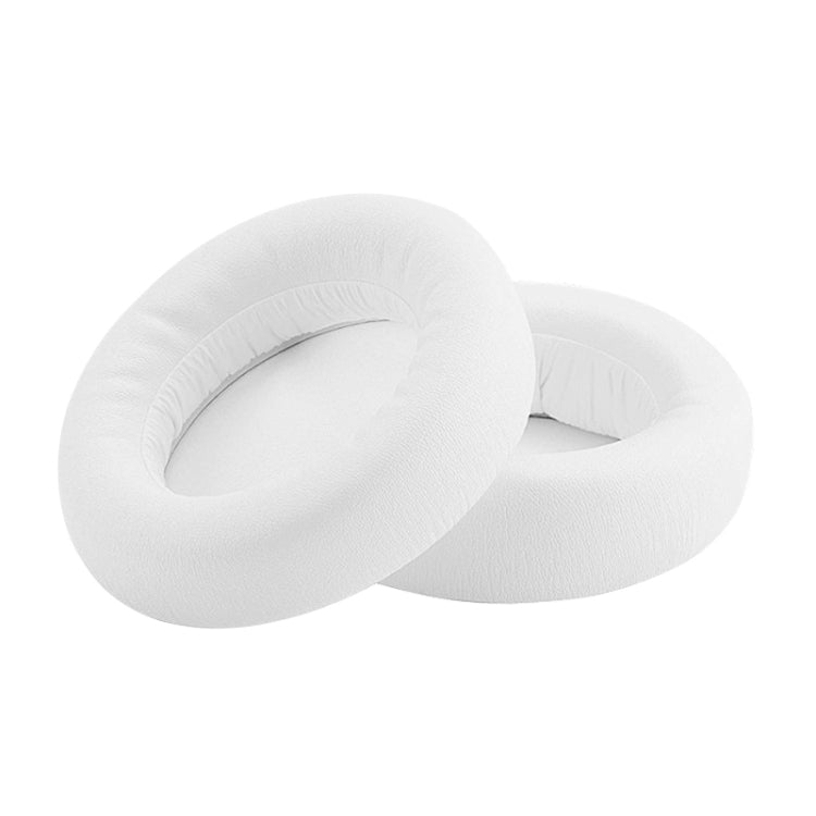 2 PCS For ATH WS550 Imitation Leather + Sponge Headphone Protective Cover Earmuffs (White) - Earmuff & Pad by PMC TechLife | Online Shopping South Africa | PMC TechLife