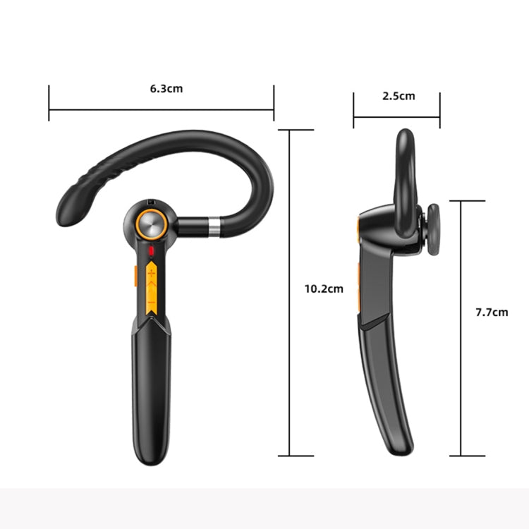 ME-100 TWS Business Rotating Universal True Stereo 5.0 Version Hanging Ear In-Ear Bluetooth Headset(Black) - Bluetooth Earphone by PMC TechLife | Online Shopping South Africa | PMC TechLife