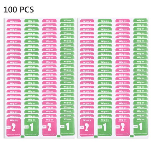 100 PCS Dry-Wet Wipes Screen Protectors Accessories Alcohol for Pad Mobile Phone Watch Screen Cleaning Cloth - Others by DIYLooks | Online Shopping South Africa | PMC Jewellery