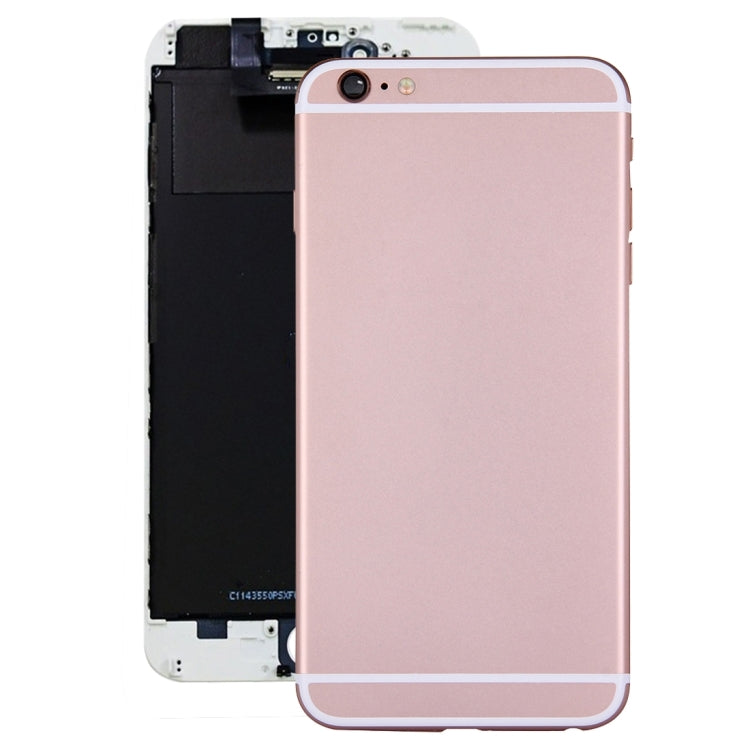 Full Housing Back Cover with Power Button & Volume Button Flex Cable for iPhone 6 Plus(Rose Gold) - iPhone 6/6 Plus Parts by PMC Jewellery | Online Shopping South Africa | PMC Jewellery