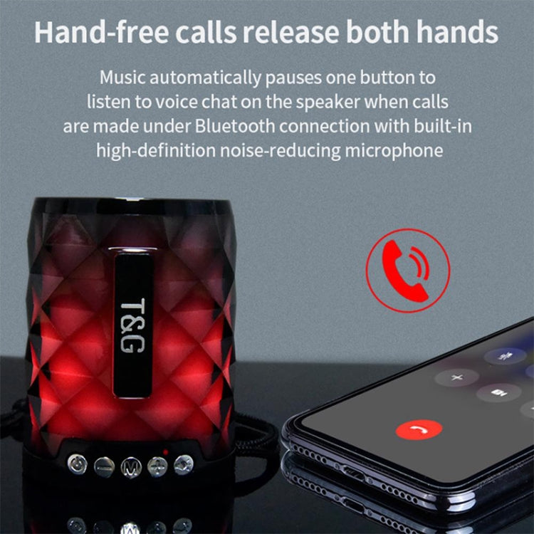 T&G TG155 Bluetooth 4.2 Mini Portable Wireless Bluetooth Speaker with Colorful Lights(Green) - Mini Speaker by T&G | Online Shopping South Africa | PMC TechLife | Buy Now Pay Later Mobicred