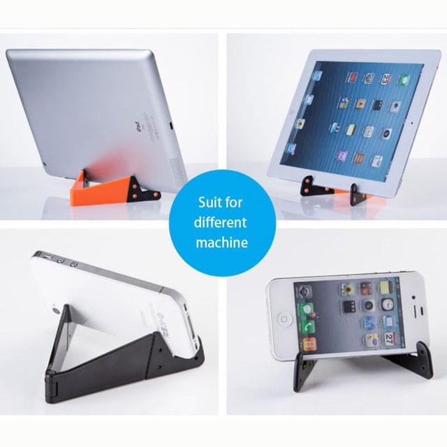 V Shape Universal Mobile Phone Tablet Bracket Holder (White) - Desktop Holder by PMC TechLife | Online Shopping South Africa | PMC TechLife