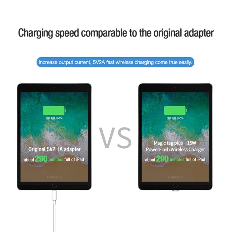 NILLKIN NKR01 For iPad 9.7 / 10.2 inch & iPad Air 10.5 inch & iPad Pro 10.5 inch Long Magic Tag Plus QI Standard Wireless Charging Receiver with 8 Pin Port - Wireless Charger Receiver by NILLKIN | Online Shopping South Africa | PMC Jewellery | Buy Now Pay Later Mobicred