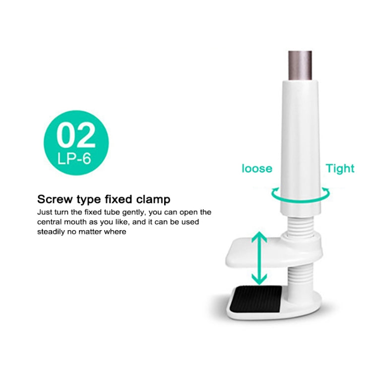 UBN-20 Universal 360 Degrees Rotating Detachable Three-stage Lazy Bracket Mobile Phone / Tablet Desktop Bracket (Grey) - Desktop Holder by PMC TechLife | Online Shopping South Africa | PMC TechLife