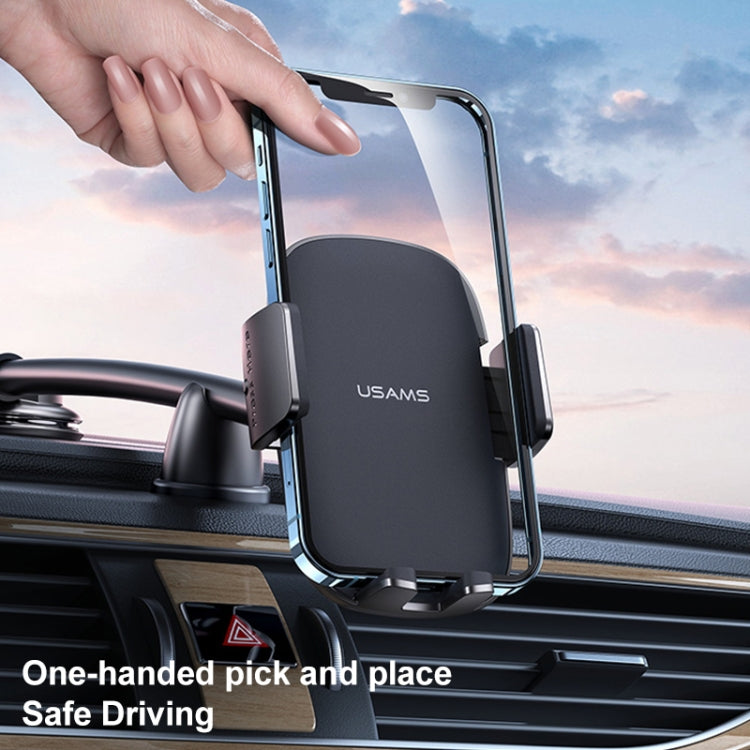 USAMS US-ZJ065 Car Center Console Windshield Mobile Phone Holder - free shipping - PMC TechLife - Order now!