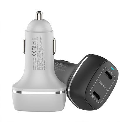 ACC-580 Dual Ports PD 60W Fast Charging Car Charger(White) - Car Charger by PMC Jewellery | Online Shopping South Africa | PMC Jewellery