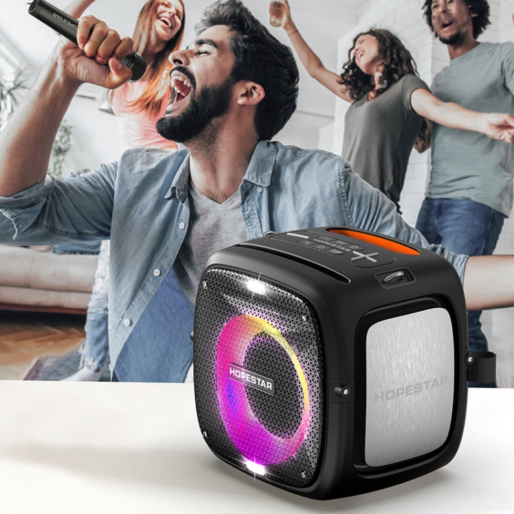 HOPESTAR Party One RGB Lighting Wireless Bluetooth Speaker (Grey) - Desktop Speaker by HOPESTAR | Online Shopping South Africa | PMC Jewellery