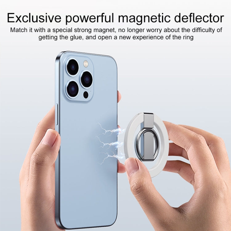 MagSafe Magnetic Adhesive Free Double Joint Ring Holder For iPhone 13 Series / iPhone 12 Series(Blue) - Ring Holder by PMC Jewellery | Online Shopping South Africa | PMC Jewellery