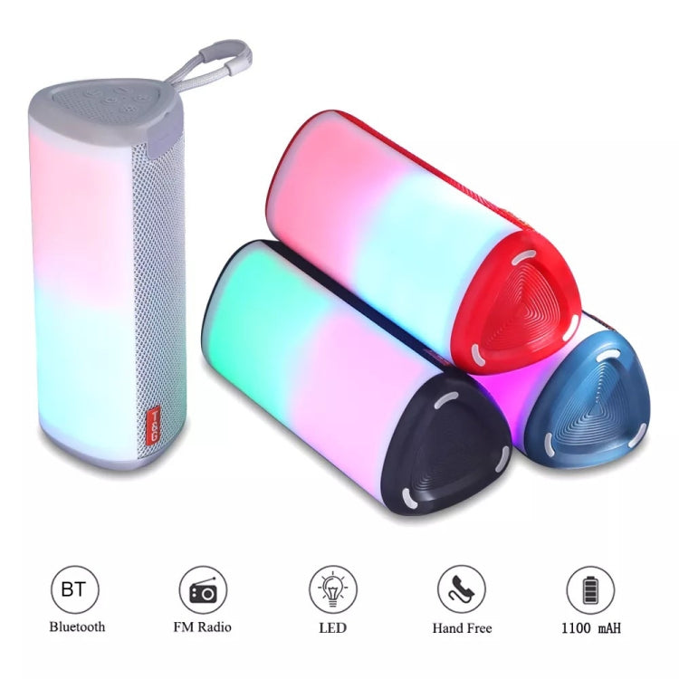 T&G TG357 Portable Wireless Bluetooth Speaker Outdoor Subwoofer with RGB Colorful Light & TWS(Black) - Desktop Speaker by T&G | Online Shopping South Africa | PMC Jewellery