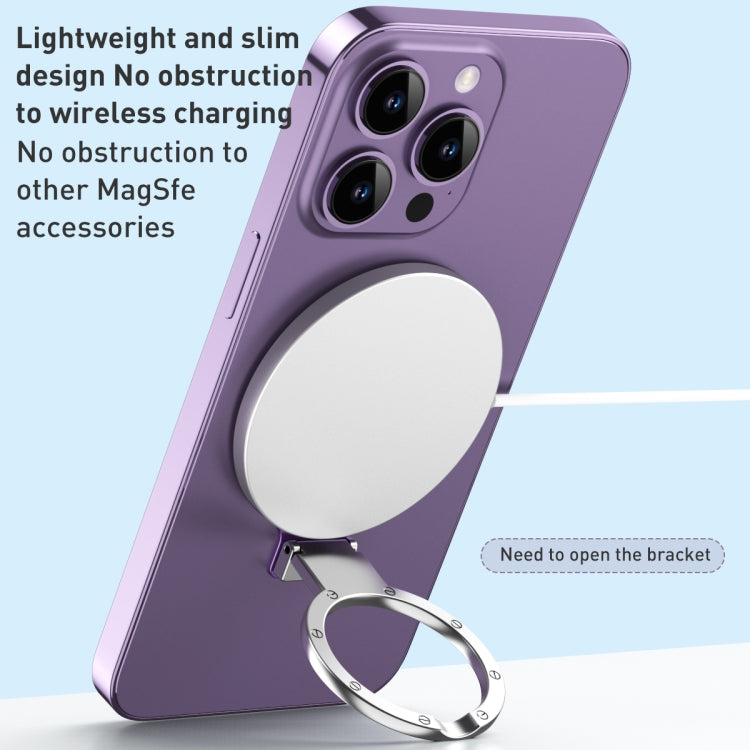 Ultra-thin Metal Phone Holder (White) - Ring Holder by PMC TechLife | Online Shopping South Africa | PMC TechLife