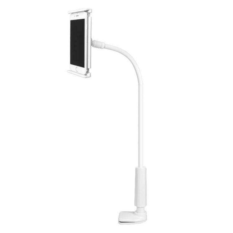 UBN-30 Classic Style Universal 360 Degrees Rotating Detachable Two-stage Lazy Bracket Mobile Phone / Tablet Desktop Bracket with Bilateral Pull Chuck (White) - free shipping - PMC TechLife - Order now!