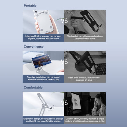 ORICO LST-S1 Foldable Desktop Mobile Phone Holder Bracket - Desktop Holder by ORICO | Online Shopping South Africa | PMC Jewellery