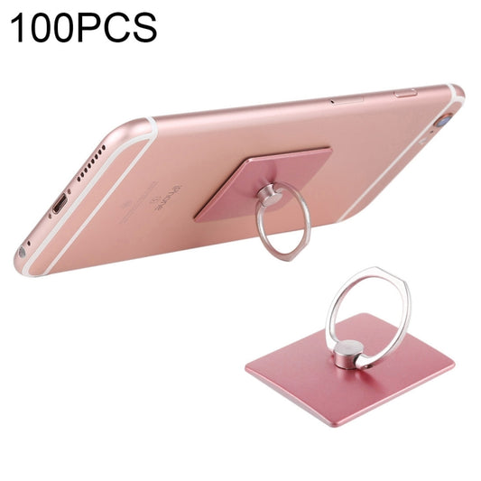 100 PCS Universal Finger Ring Mobile Phone Holder Stand(Rose Gold) - Ring Holder by PMC Jewellery | Online Shopping South Africa | PMC Jewellery