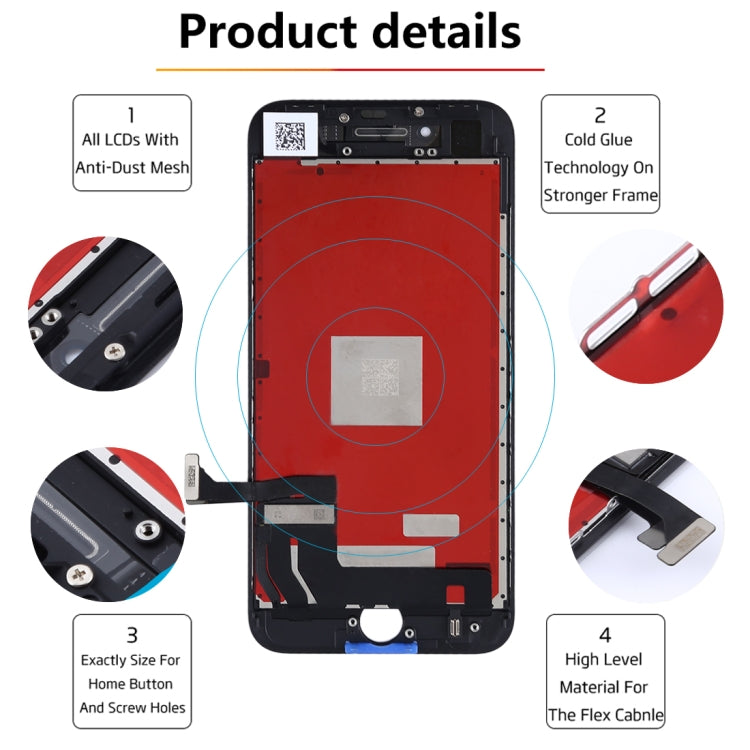 Original LCD Screen for iPhone 8 with Digitizer Full Assembly(White) - free shipping - PMC TechLife - Order now!
