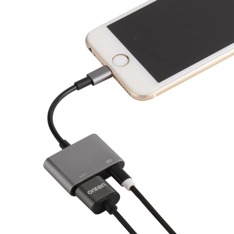 7565S 8 Pin to HDMI HDTV Projector Video Adapter Cable for iPad(Grey) - free shipping - PMC TechLife - Order now!