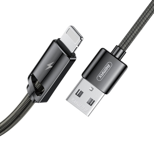 REMAX RC-166i Kinry Series 2.1A USB to 8 Pin Data Cable, Cable Length: 1m(Tarnish) - Normal Style Cable by REMAX | Online Shopping South Africa | PMC Jewellery