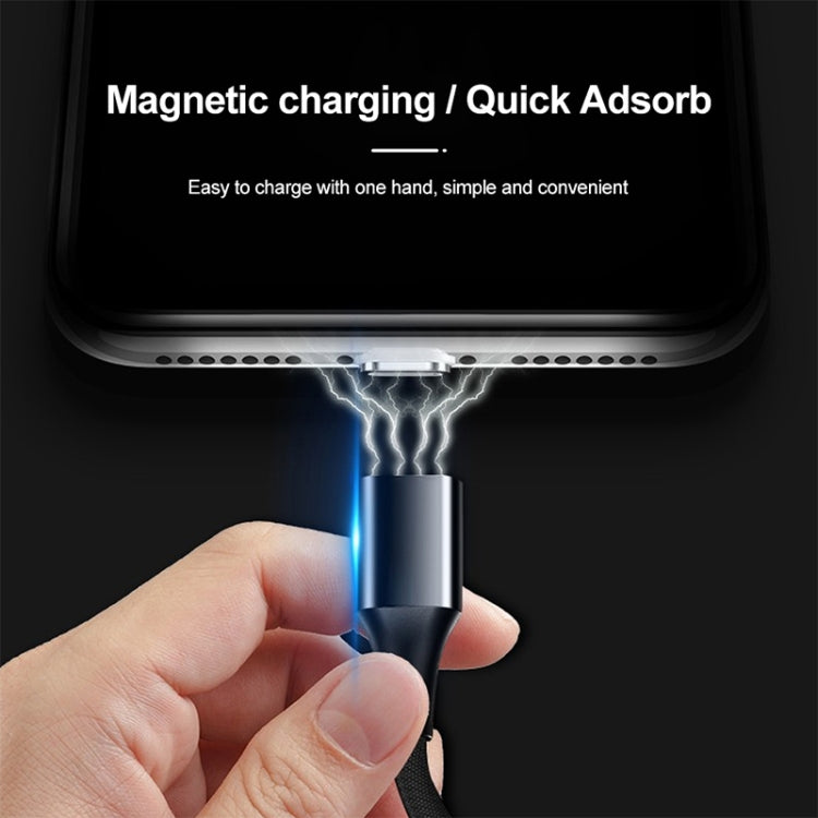 M11 5A USB to 8 Pin Nylon Braided Magnetic Data Cable, Cable Length: 2m (Blue) - Charging Cable & Head by PMC TechLife | Online Shopping South Africa | PMC TechLife