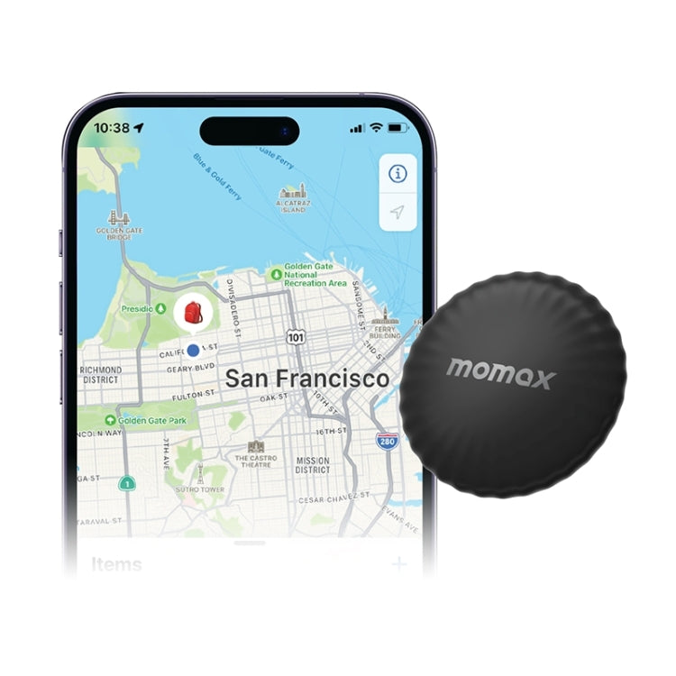 MOMAX PINTAG BR5 Wireless Positioning Anti-lost Device(Black) - Anti-lost Alarm by MOMAX | Online Shopping South Africa | PMC Jewellery | Buy Now Pay Later Mobicred