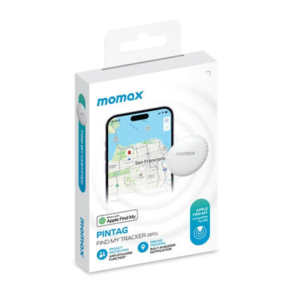 MOMAX PINTAG BR5 Wireless Positioning Anti-lost Device(White) - Anti-lost Alarm by MOMAX | Online Shopping South Africa | PMC Jewellery | Buy Now Pay Later Mobicred