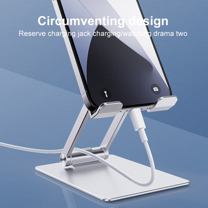 R-JUST SJ33 Aluminum Alloy Folding Phone / Tablet Stand(Silver) - Desktop Holder by R-JUST | Online Shopping South Africa | PMC Jewellery