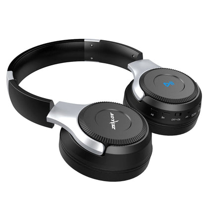ZEALOT B26T Stereo Wired Wireless Bluetooth 4.0 Subwoofer Headset with 3.5mm Universal Audio Cable Jack & HD Microphone, For Mobile Phones & Tablets & Laptops, Support 32GB TF Card Maximum(Silver) - Headset & Headphone by ZEALOT | Online Shopping South Africa | PMC Jewellery