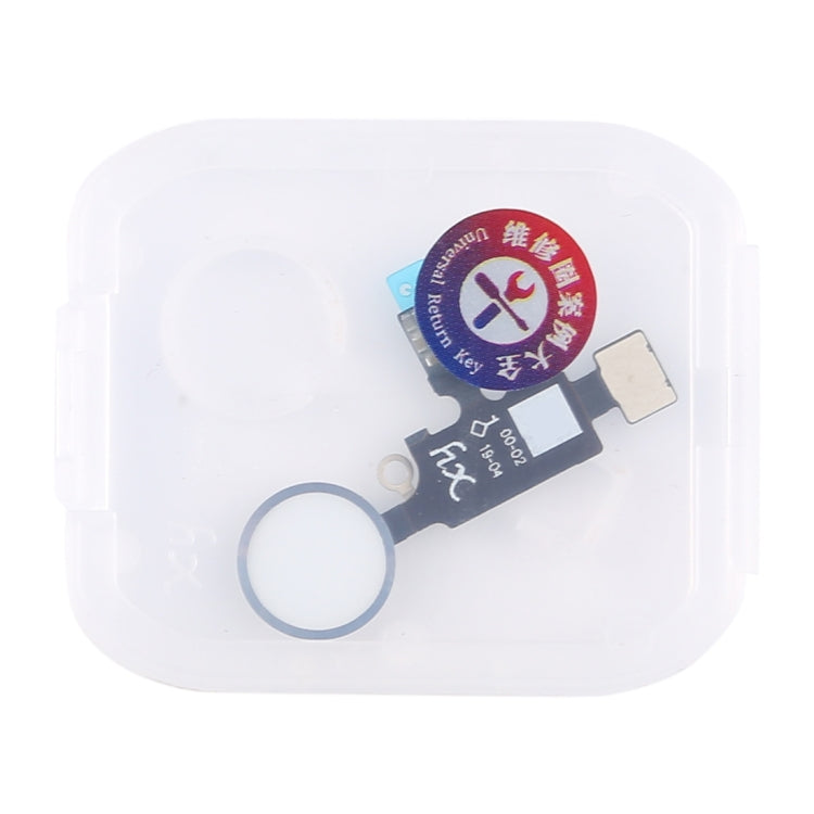 New Design Home Button (2 nd ) with Flex Cable for iPhone 8 Plus / 7 Plus / 8 / 7(Silver) - Button & Card Slots by PMC Jewellery | Online Shopping South Africa | PMC Jewellery