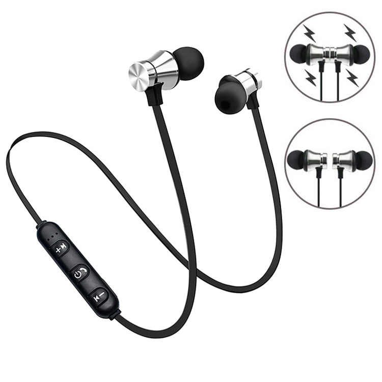 XT11 Magnetic In-Ear Wireless Bluetooth V4.2 Earphones(Silver) - Neck-mounted Earphone by PMC TechLife | Online Shopping South Africa | PMC TechLife